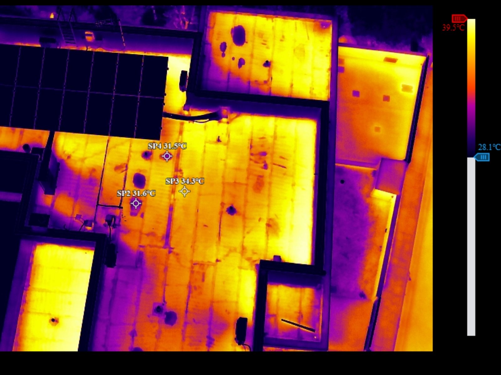 Residential Roof Thermal Inspection - Day & Night Comparison