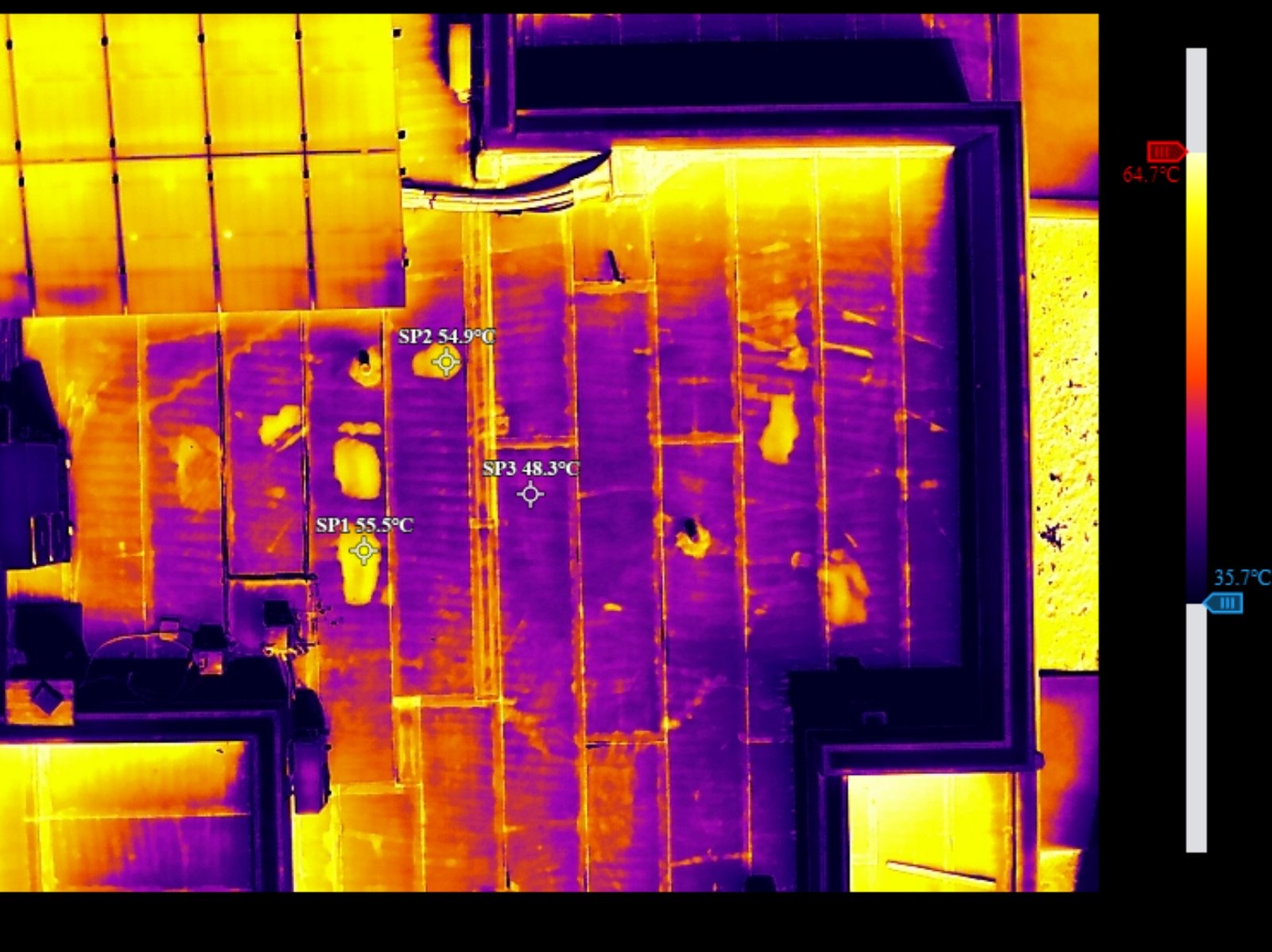 Residential Roof Thermal Inspection - Day & Night Comparison